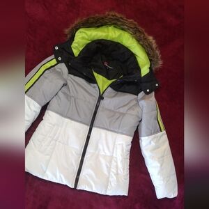 Warm Winter Faux Fur Trimmed Puffer Jacket